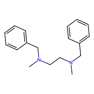 N,N'-dibenzyl-N,N'-dimethylethane-1,2-diamine structure