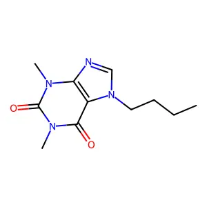 7-Butyltheophylline structure