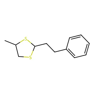 1,3-DITHIOLANE, 4-METHYL-2-PHENETHYL- structure