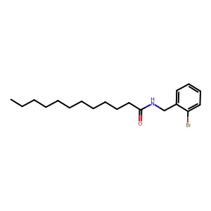 N-(o-Bromobenzyl)dodecanamide structure