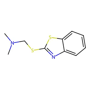1-(1,3-benzothiazol-2-ylsulfanyl)-N,N-dimethylmethanamine structure