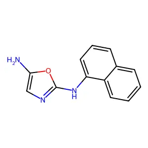 1-NAPHTHYLAMINE, N-(5-AMINO-2-OXAZOLYL)- structure