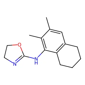 N-(2,3-dimethyl-5,6,7,8-tetrahydronaphthalen-1-yl)-4,5-dihydro-1,3-oxazol-2-amine structure