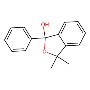 1,3-Dihydro-3,3-dimethyl-1-phenylisobenzofuran-1-ol structure