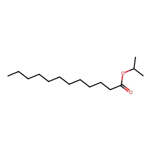 Isopropyl dodecanoate structure