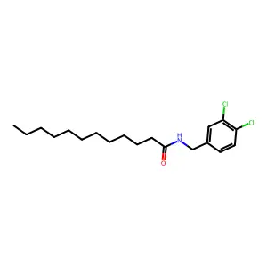 N-(3,4-Dichlorobenzyl)dodecanamide structure
