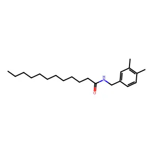 N-(3,4-Dimethylbenzyl)dodecanamide structure