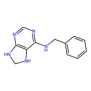 7,8-Dihydro-N-benzyladenine structure