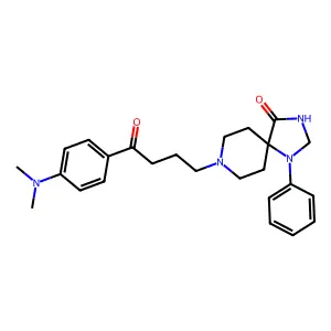 1,3,8-Triazaspiro(4.5)decan-4-one, 8-(3-(p-(dimethylamino)benzoyl)propyl)-1-phenyl- structure