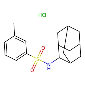 m-Toluenesulfonamide, N-(2-adamantyl)-, hydrochloride structure
