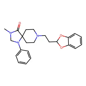 1,3,8-Triazaspiro(4.5)decan-4-one, 8-(2-(1,3-benzodioxol-2-yl)ethyl)-3-methyl-1-phenyl- structure