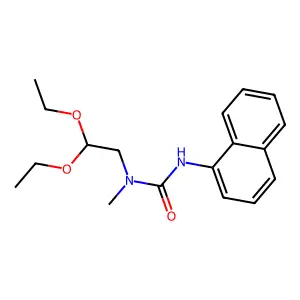 1-(2,2-diethoxyethyl)-1-methyl-3-naphthalen-1-ylurea structure