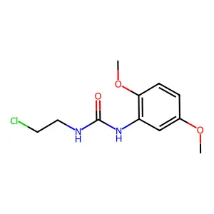 1-(2-chloroethyl)-3-(2,5-dimethoxyphenyl)urea structure
