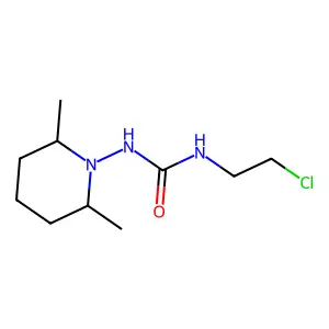 1-(2-chloroethyl)-3-(2,6-dimethylpiperidin-1-yl)urea structure