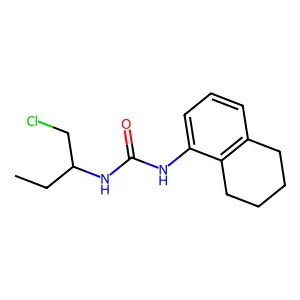 1-(1-chlorobutan-2-yl)-3-(5,6,7,8-tetrahydronaphthalen-1-yl)urea structure