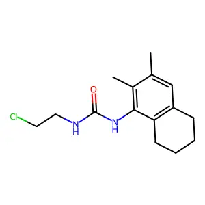 1-(2-chloroethyl)-3-(2,3-dimethyl-5,6,7,8-tetrahydronaphthalen-1-yl)urea structure