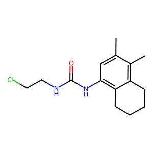 1-(2-chloroethyl)-3-(3,4-dimethyl-5,6,7,8-tetrahydronaphthalen-1-yl)urea structure
