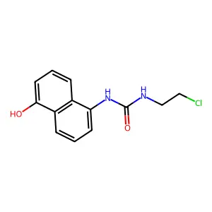 1-(2-chloroethyl)-3-(5-hydroxynaphthalen-1-yl)urea structure
