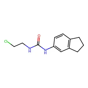 1-(2-chloroethyl)-3-(2,3-dihydro-1H-inden-5-yl)urea structure