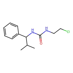 1-(2-chloroethyl)-3-(2-methyl-1-phenylpropyl)urea structure