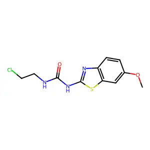 1-(2-chloroethyl)-3-(6-methoxy-1,3-benzothiazol-2-yl)urea structure