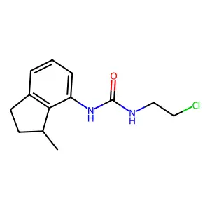 1-(2-chloroethyl)-3-(3-methyl-2,3-dihydro-1H-inden-4-yl)urea structure