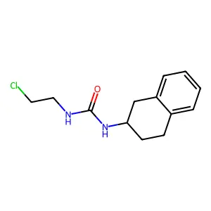 1-(2-chloroethyl)-3-(1,2,3,4-tetrahydronaphthalen-2-yl)urea structure