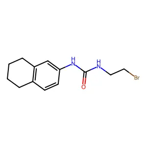 1-(2-bromoethyl)-3-(5,6,7,8-tetrahydronaphthalen-2-yl)urea structure