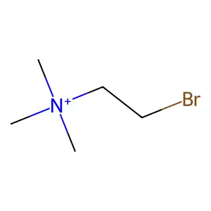 2-bromoethyl(trimethyl)azanium structure