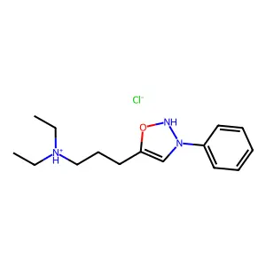 delta(sup 4)-1,2,4-Oxadiazoline, 5-(3-(diethylamino)propyl)-3-phenyl-, hydrochloride structure