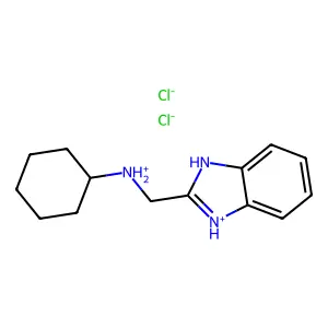 2-Cyclohexylaminomethylbenzimidazole dihydrochloride structure