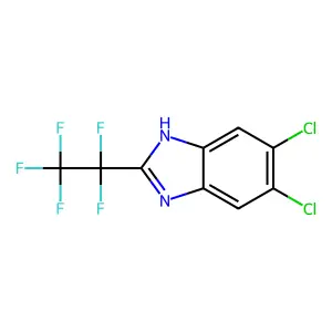 Compound C9H3Cl2F5N2 structure