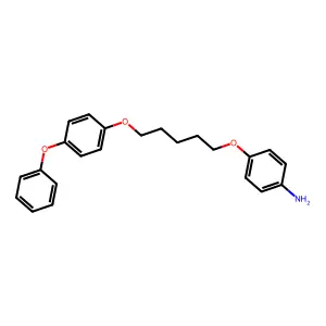 ANILINE, p-(5-(p-PHENOXYPHENOXY)PENTYLOXY)- structure