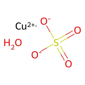 Cupric sulfate monohydrate structure