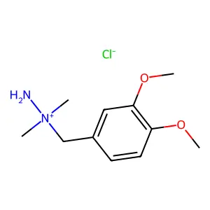 amino-[(3,4-dimethoxyphenyl)methyl]-dimethylazanium chloride structure
