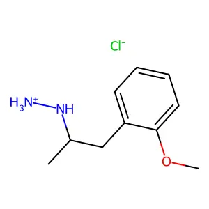 [1-(2-methoxyphenyl)propan-2-ylamino]azanium chloride structure