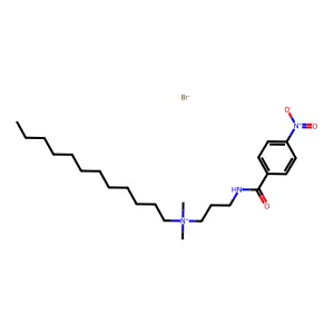 dodecyl-dimethyl-[3-[(4-nitrobenzoyl)amino]propyl]azanium bromide structure