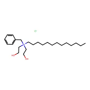 benzyl-bis(2-hydroxyethyl)-tridecylazanium chloride structure