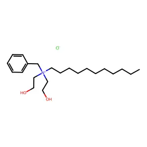 benzyl-bis(2-hydroxyethyl)-undecylazanium chloride structure