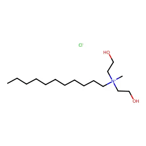 bis(2-hydroxyethyl)-methyl-undecylazanium chloride structure