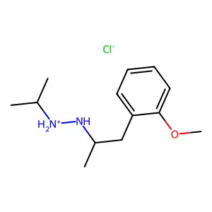 [1-(2-methoxyphenyl)propan-2-ylamino]-propan-2-ylazanium chloride structure