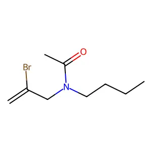N-Butyl-N-(2-bromoallyl)acetamide structure