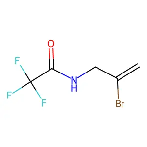 N-(2-bromoprop-2-enyl)-2,2,2-trifluoroacetamide structure