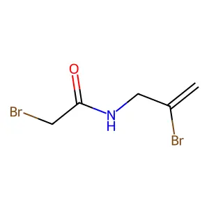 N-(2-Bromoallyl)-2-bromoacetamide structure