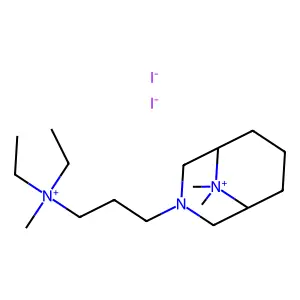 3-Aza-9-azoniabicyclo(3.3.1)nonane, 3-(3-(diethylmethylammonio)propyl)-9,9-dimethyl-, diiodide structure