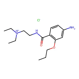 4-Amino-N-(2-(diethylamino)ethyl)-2-propoxy-benzamide hydrochloride structure