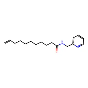 10-Undecenamide, N-(2-pyridylmethyl)- structure