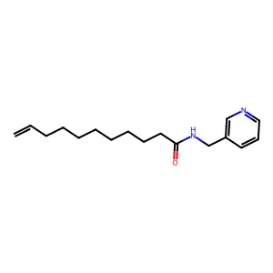 10-Undecenamide, N-(3-pyridylmethyl)- structure