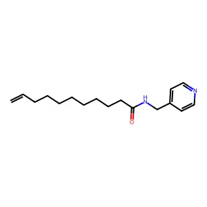 10-Undecenamide, N-(4-pyridylmethyl)- structure
