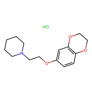 1-(2-(1,4-Benzodioxan-6-yloxy)ethyl)piperidine hydrochloride structure